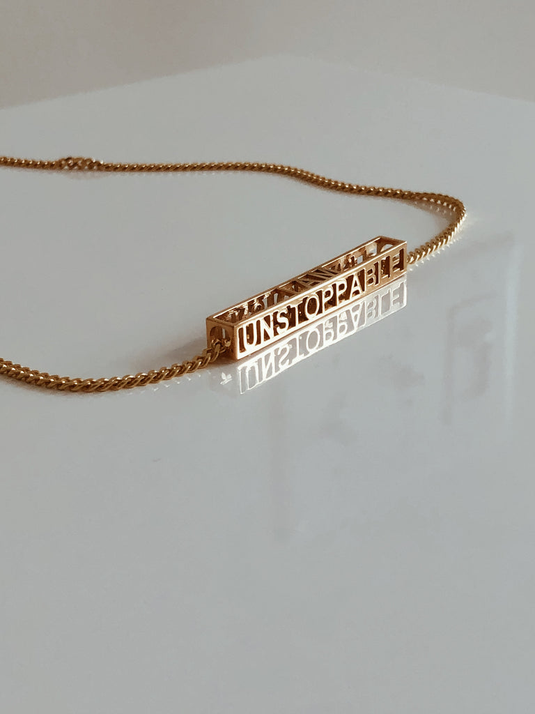 I AM UNSTOPPABLE NECKLACE